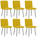 Silla de comedor 6 unidades terciopelo negro
