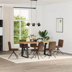 Silla de comedor 6 unidades terciopelo negro