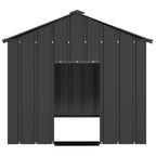 Caseta para perros con techo acero galvanizado 113x153x101 cm
