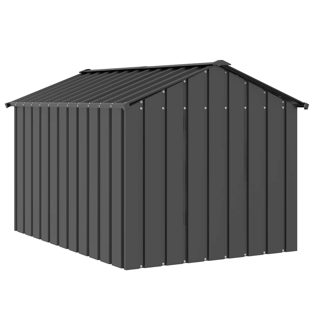 Caseta para perros con techo acero galvanizado 113x153x101 cm