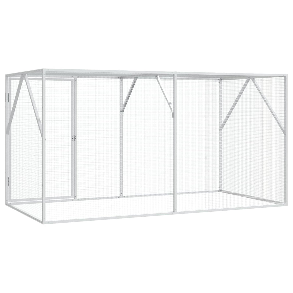 Jaula para Aves Antracita 208 x 102 x 108 cm Acero Galvanizado