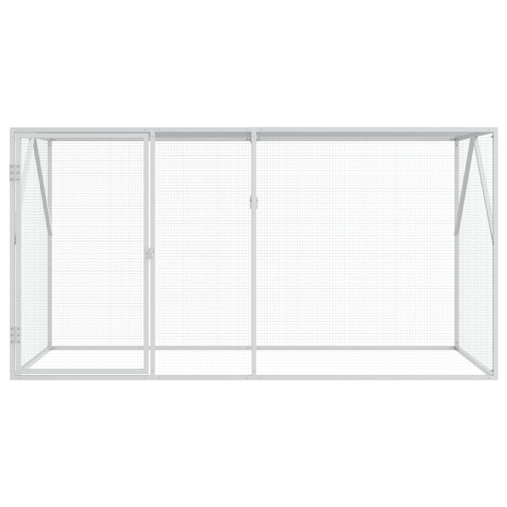 Jaula para Aves Antracita 208 x 102 x 108 cm Acero Galvanizado