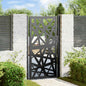 Puerta de jardín 100x100 cm acero corten diseño ligero