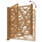Puerta de jardín 100x100 cm acero corten diseño ligero