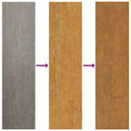 Puerta de jardín 100x100 cm acero corten diseño ligero