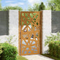 Puerta de jardín 100x100 cm acero corten diseño ligero