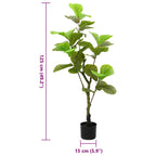Árbol ficus artificial 30 hojas verde 125 cm