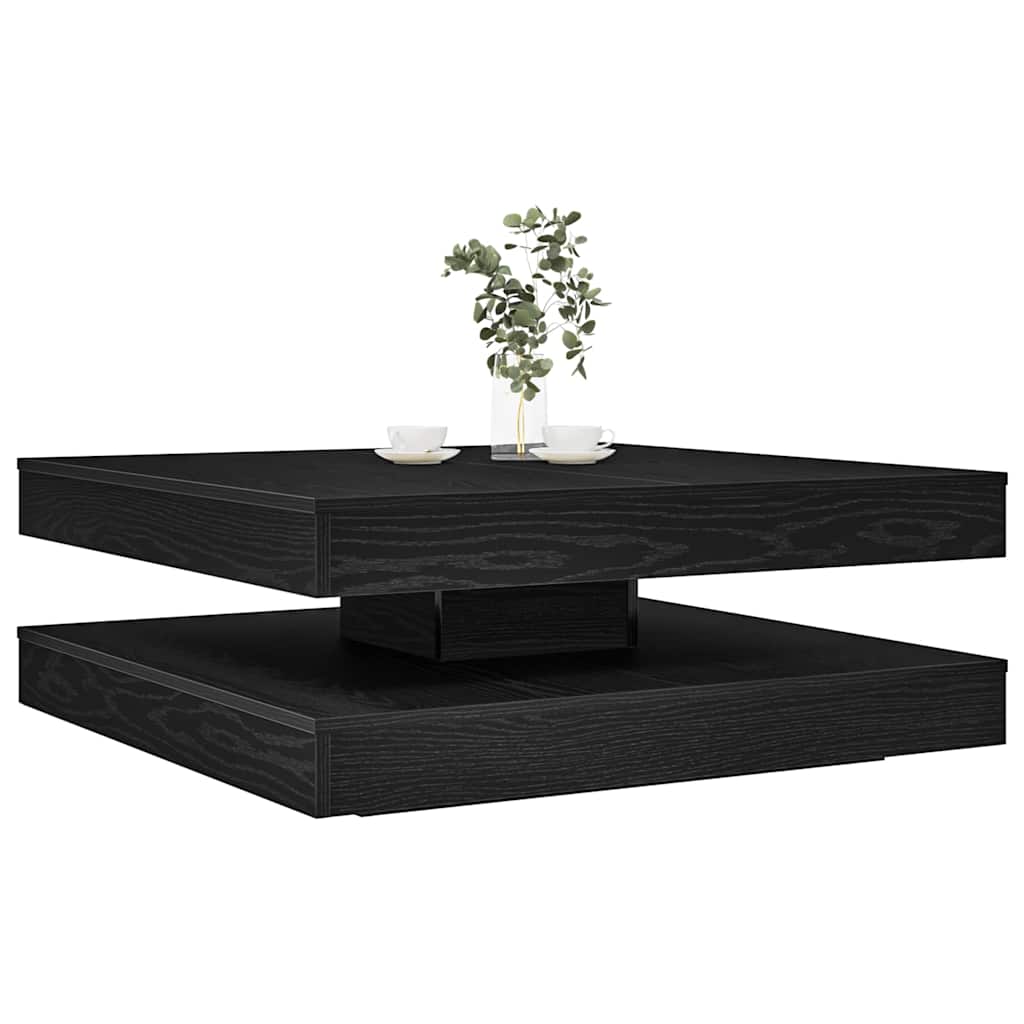 360-degree rotating coffee table white 90x90x34.5 cm