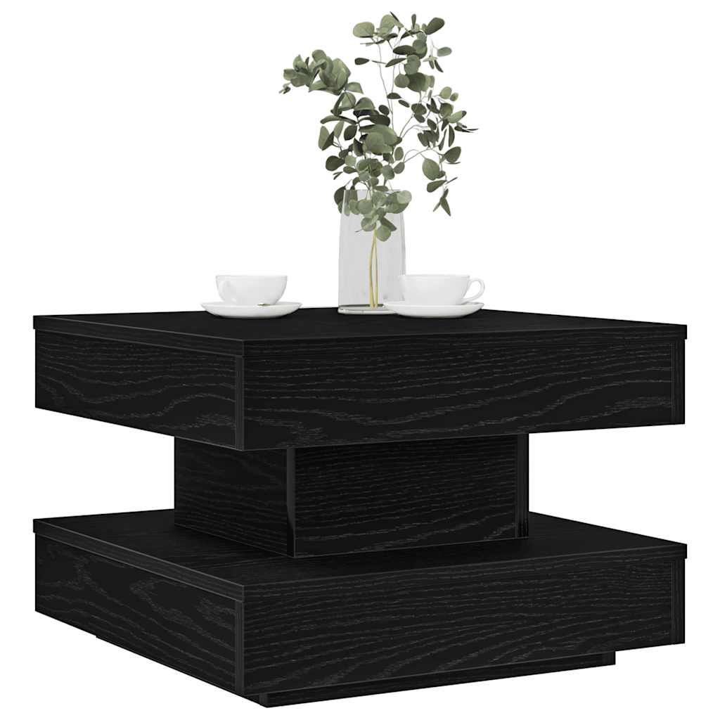 360-degree rotating coffee table white 50x50x34.5 cm