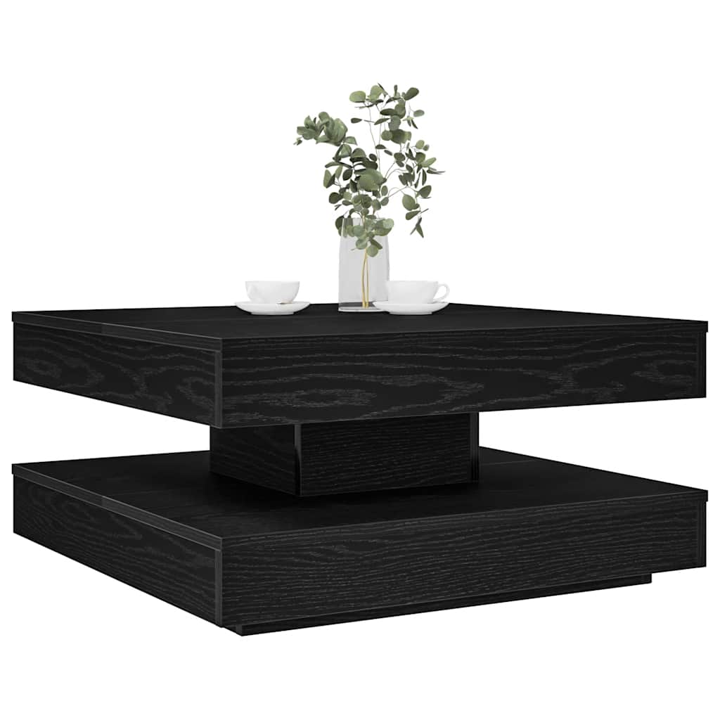 360-degree rotating coffee table white 50x50x34.5 cm