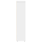 Mueble de baño con portarrollos blanco 20,5x20x90 cm