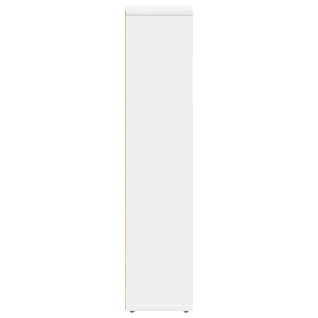 Mueble de baño con portarrollos blanco 20,5x20x90 cm