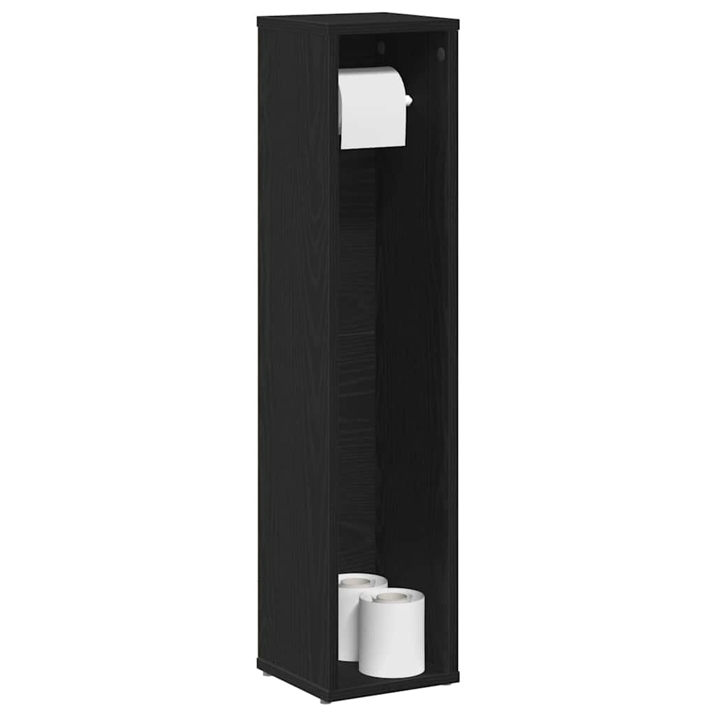 Mueble de baño con portarrollos blanco 20,5x20x90 cm