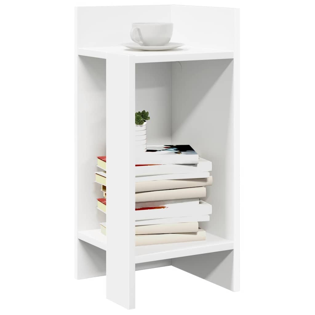 Mesas auxiliares 2 uds con estante ahumado roble 25,5x27x60 cm