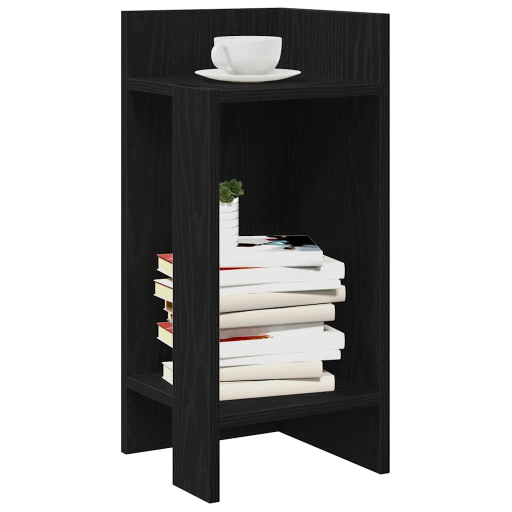 Mesa auxiliar con estante blanco 25,5x27x60 cm
