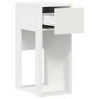 Torre de ordenador con cajón blanco 30x44x74 cm