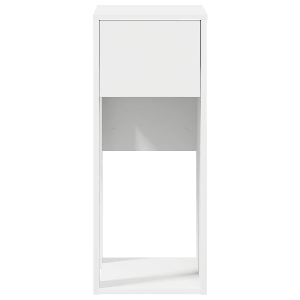 Torre de ordenador con cajón blanco 30x44x74 cm