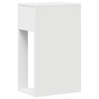 Torre de ordenador con cajón blanco 30x44x74 cm