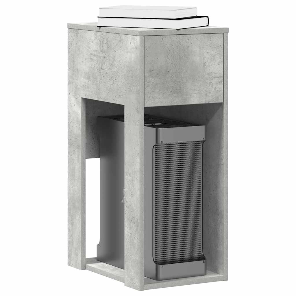 Torre de ordenador con cajón blanco 30x44x74 cm