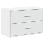 Armario con 2 cajones blanco 60x31x40 cm madera de ingeniería