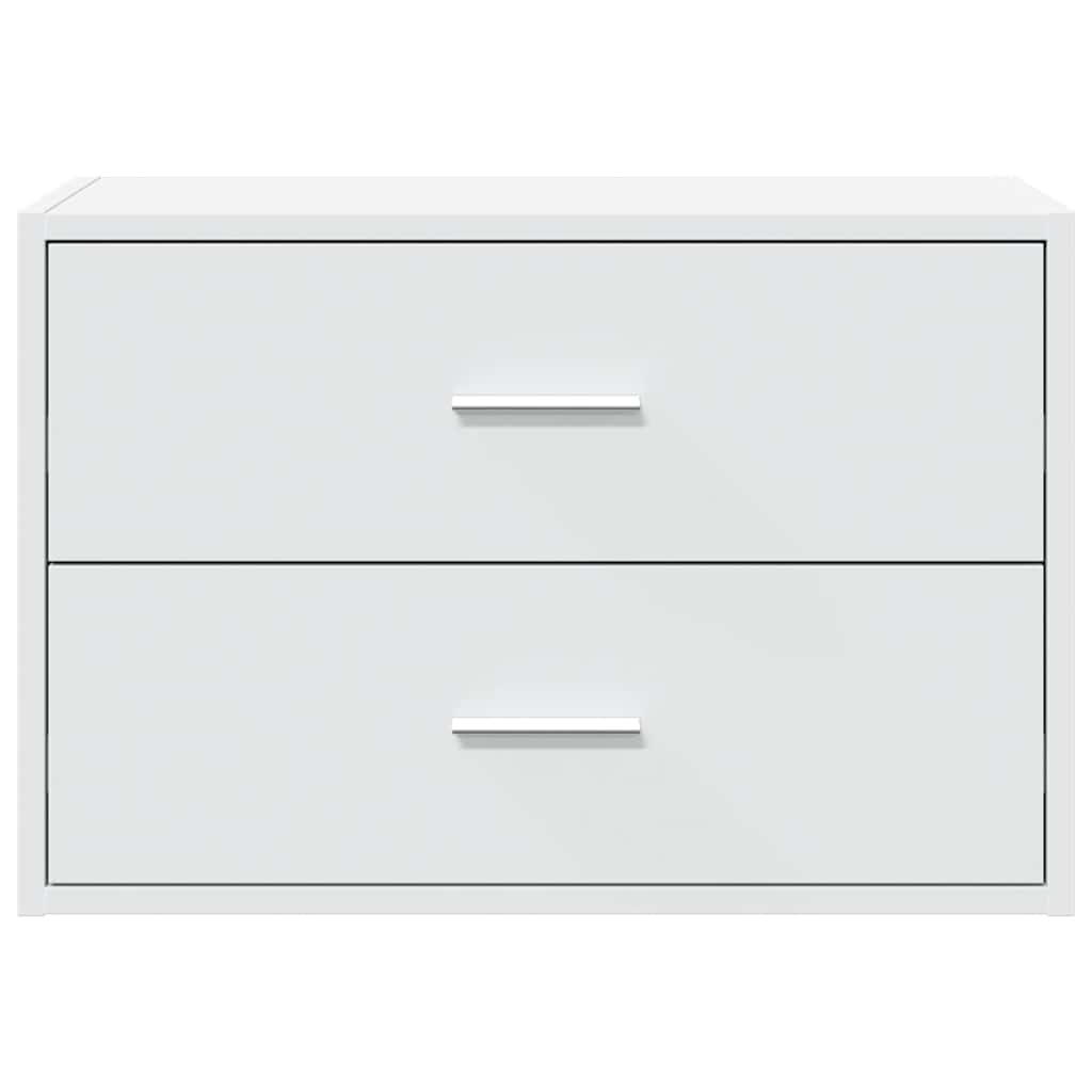 Armario con 2 cajones blanco 60x31x40 cm madera de ingeniería