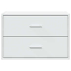 Armario con 2 cajones blanco 60x31x40 cm madera de ingeniería