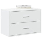 Armario con 2 cajones blanco 60x31x40 cm madera de ingeniería