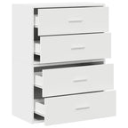 Armarios con 2 cajones 2 uds blanco 60x31x40 cm