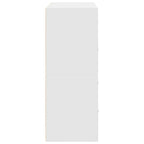 Armarios con 2 cajones 2 uds blanco 60x31x40 cm