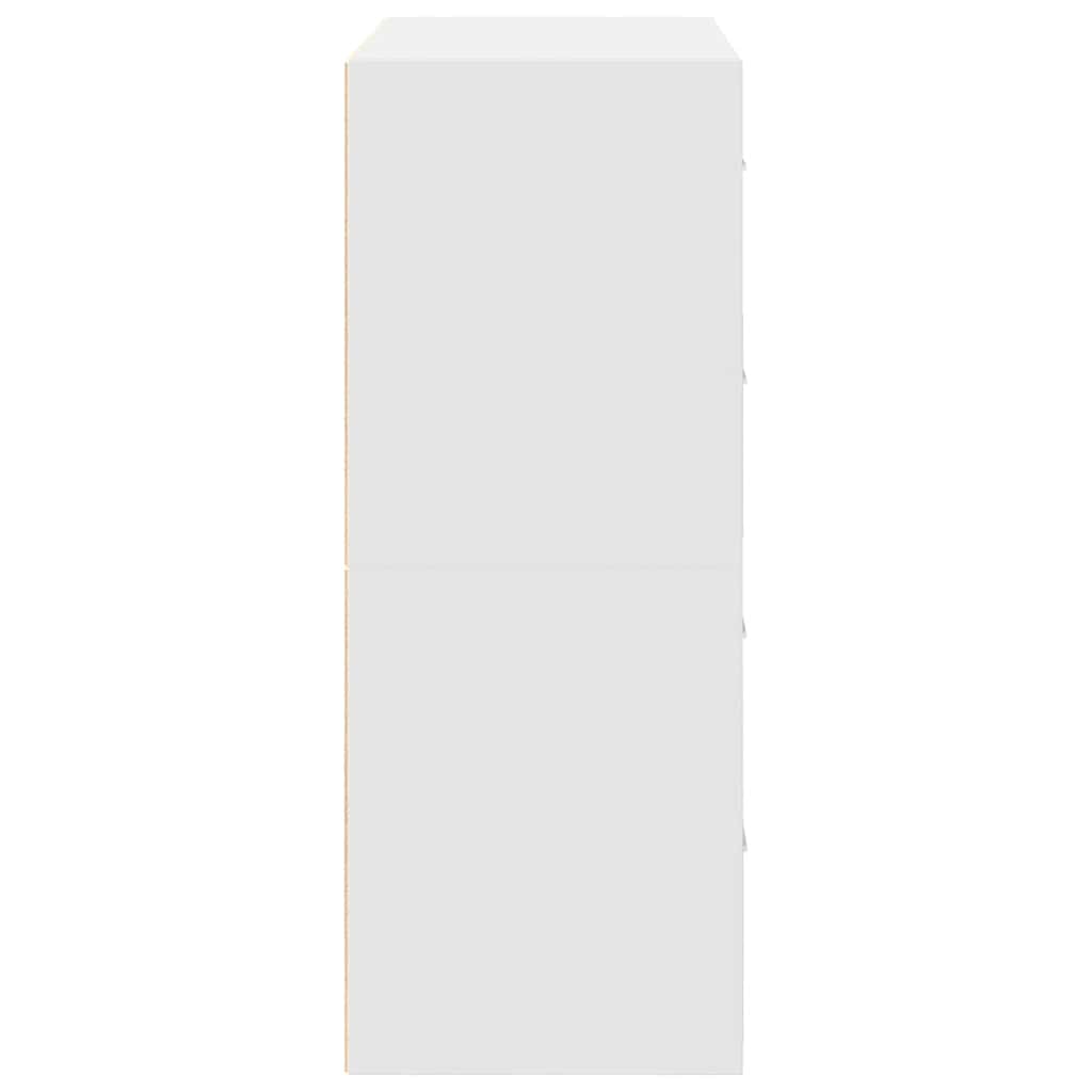 Armarios con 2 cajones 2 uds blanco 60x31x40 cm