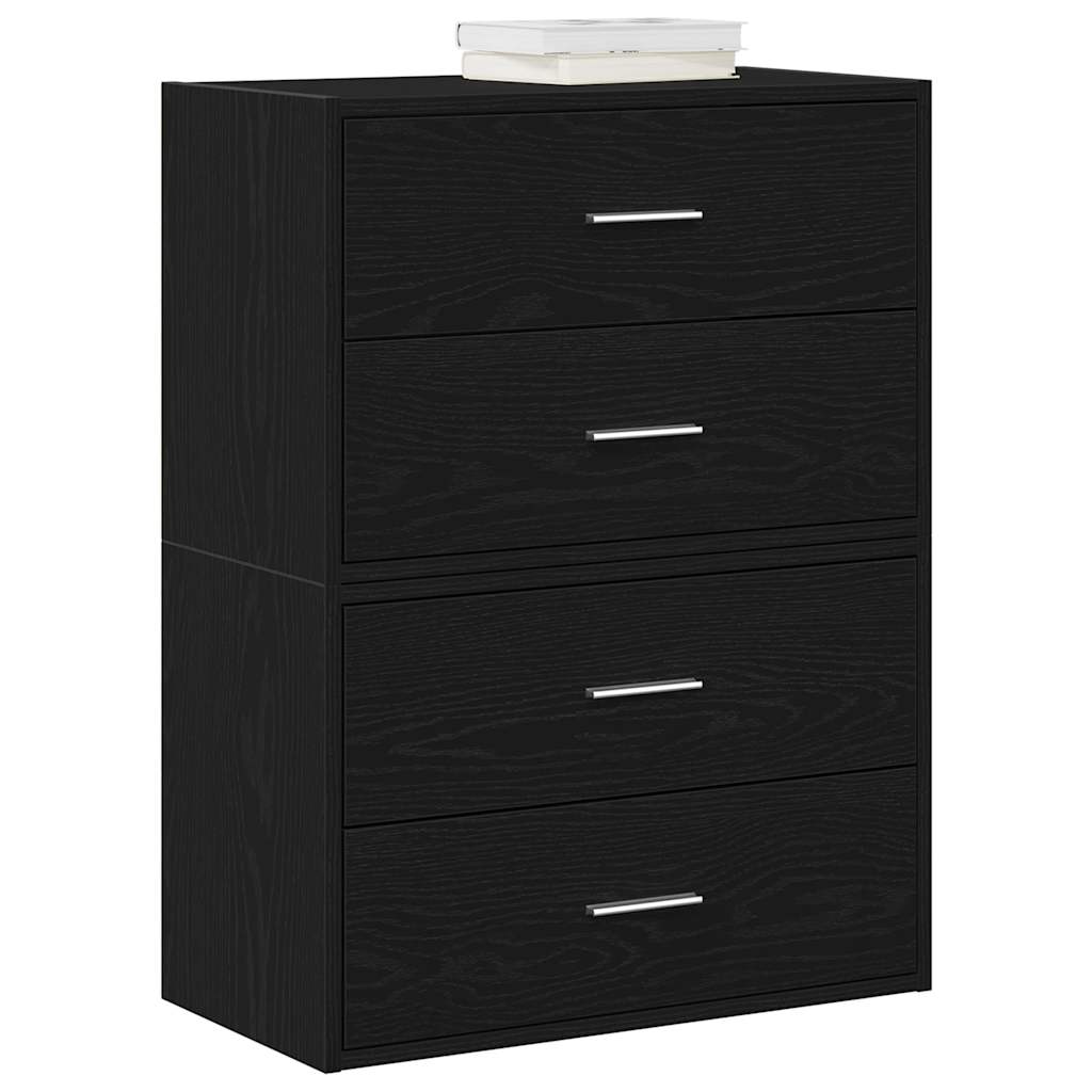 Armarios con 2 cajones 2 uds blanco 60x31x40 cm