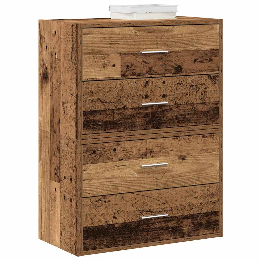 Armarios con 2 cajones 2 uds blanco 60x31x40 cm