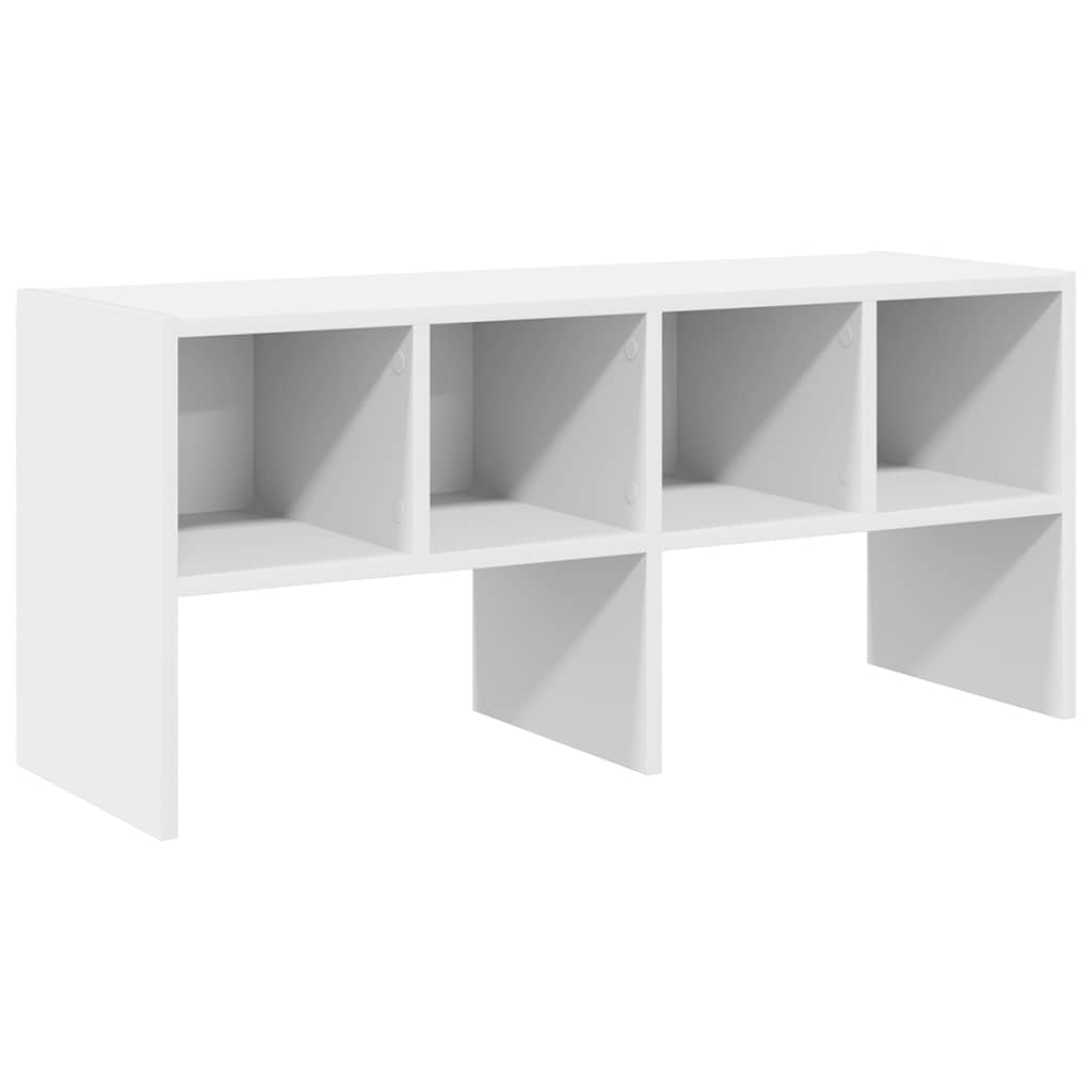 Zapatero apilable blanco 89,5x30x40 cm