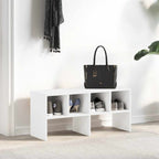Zapatero apilable blanco 89,5x30x40 cm