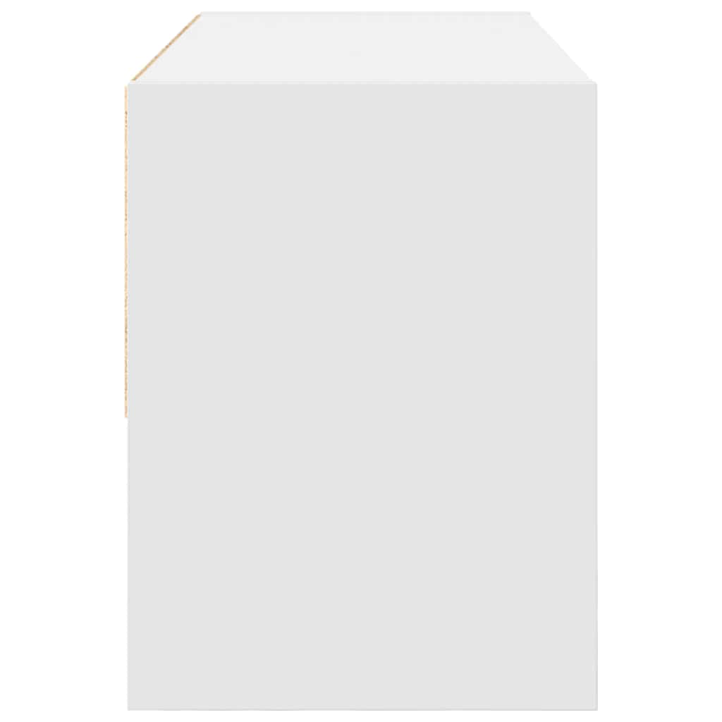 Zapatero apilable blanco 89,5x30x40 cm
