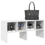 Zapatero apilable blanco 89,5x30x40 cm