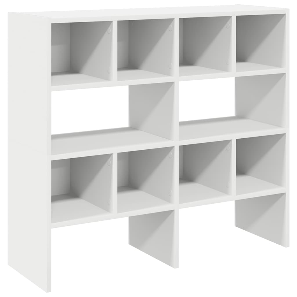 Zapateros 2 uds apilables blanco 89,5x30x40 cm