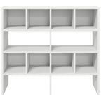 Zapateros 2 uds apilables blanco 89,5x30x40 cm