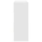Zapateros 2 uds apilables blanco 89,5x30x40 cm