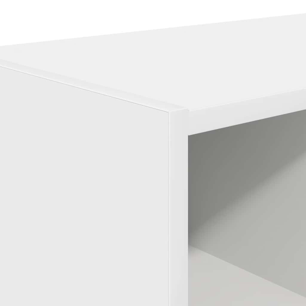 Zapateros 2 uds apilables blanco 89,5x30x40 cm