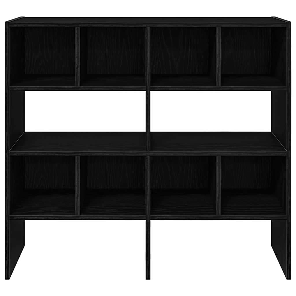 Zapateros 2 uds apilables roble negro 89,5x30x40 cm