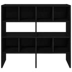 Zapateros 2 uds apilables roble negro 89,5x30x40 cm