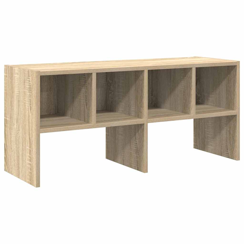 Zapatero apilable roble sonoma 89,5x30x40 cm