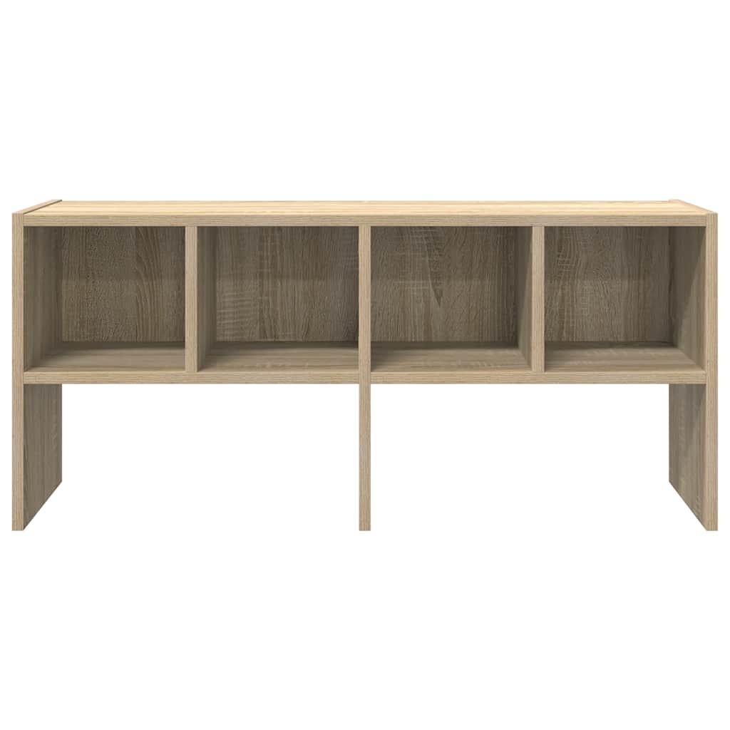 Zapatero apilable roble sonoma 89,5x30x40 cm