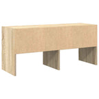 Zapatero apilable roble sonoma 89,5x30x40 cm