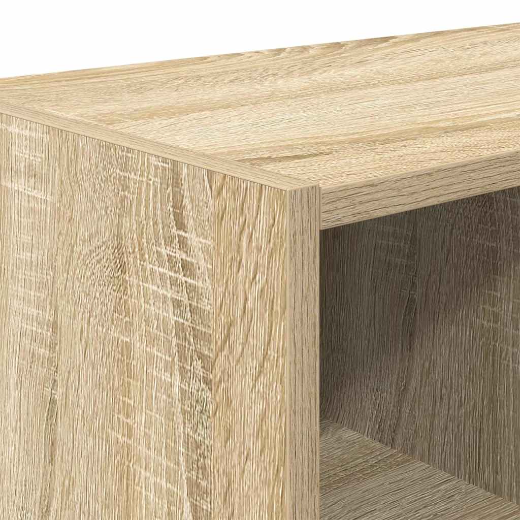 Zapatero apilable roble sonoma 89,5x30x40 cm