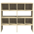 Zapateros 2 uds apilables roble sonoma 89,5x30x40 cm