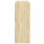 Zapateros 2 uds apilables roble sonoma 89,5x30x40 cm