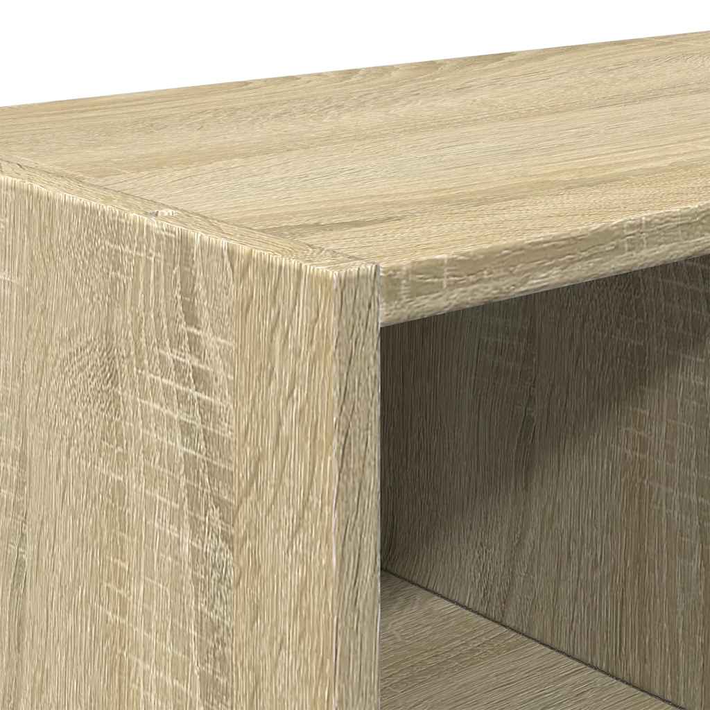 Zapateros 2 uds apilables roble sonoma 89,5x30x40 cm