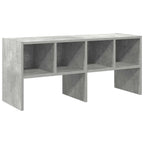 Zapatero apilable gris hormigón 89,5x30x40 cm